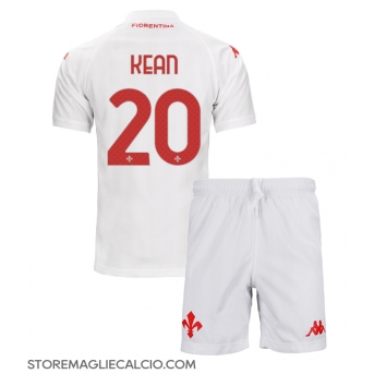 Fiorentina Moise Kean #20 Maglia Gara Trasferta Repliche 2024-25 Bambino